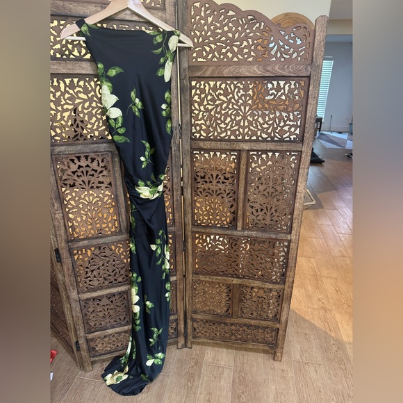 NEW NWT Reformation Anaiis Silk Maxi Dress Gown Mood for Love - Picture 6 of 9